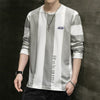 Striped Hoodie Long Sleeves For Men Bold&Bright 0 Bold&Bright White-3XL 29.68