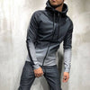 Moomphya Gradient color zipper cardigan men hoodies Side stripes hoodie men hooded Streetwear sweatshirts sudaderas para hombre Bold&Bright 0 Bold&Bright gray-XXL 34.93