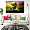 Single mother-elephant modern home decor - Bold&Bright Single mother-elephant modern home decor   Bold&Bright 53.76