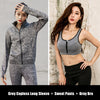 Blast Sweat Suit Black Technology Sweat Suit Women Suit Long Sleeve Top Trousers Bold&Bright 0 Bold&Bright Grey-L 102.34