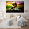 Single mother-elephant modern home decor - Bold&Bright Single mother-elephant modern home decor   Bold&Bright 53.76