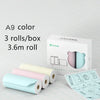 Mini Bliuetooth Wireless Thermal Printer Paper Sticker Label Printer - Bold&Bright Mini Bliuetooth Wireless Thermal Printer Paper Sticker Label Printer 3.6m-3-rolls-set-A9-color  Bold&Bright 22.28