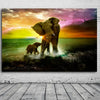 Single mother-elephant modern home decor - Bold&Bright Single mother-elephant modern home decor   Bold&Bright 53.76