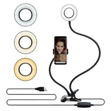 LED Selfie Ring Light for Live Adjustable Makeup Light-8cm Stand - Bold&Bright LED Selfie Ring Light for Live Adjustable Makeup Light-8cm Stand Black  Bold&Bright 27.67