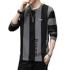 Striped Hoodie Long Sleeves For Men Bold&Bright 0 Bold&Bright Black-3XL 29.68