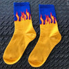 Contrast Flames Socks - Bold&Bright Contrast Flames Socks 6 yoga socks Bold&Bright 16.08