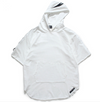 HZIJUE summer small hoodies fashion men hip hop hooded Oversized High quality long hem male T shirts street wear with a hat tops Bold&Bright 0 Bold&Bright White-XXL 41.49