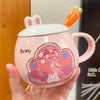 Korean Cartoon Creative Radish Rabbit Mugs Bold&Bright 0 Bold&Bright Pink 24.16