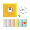 Mini Bliuetooth Wireless Thermal Printer Paper Sticker Label Printer - Bold&Bright Mini Bliuetooth Wireless Thermal Printer Paper Sticker Label Printer 6pc-thermal-paper-Yellow  Bold&Bright 119.58