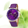 Three eye watches, retro GENEVA, Geneva students, couples, watches, men's belts, quartz trends watches - Bold&Bright Three eye watches, retro GENEVA, Geneva students, couples, watches, men's belts, quartz trends watches Purple  Bold&Bright 6.97