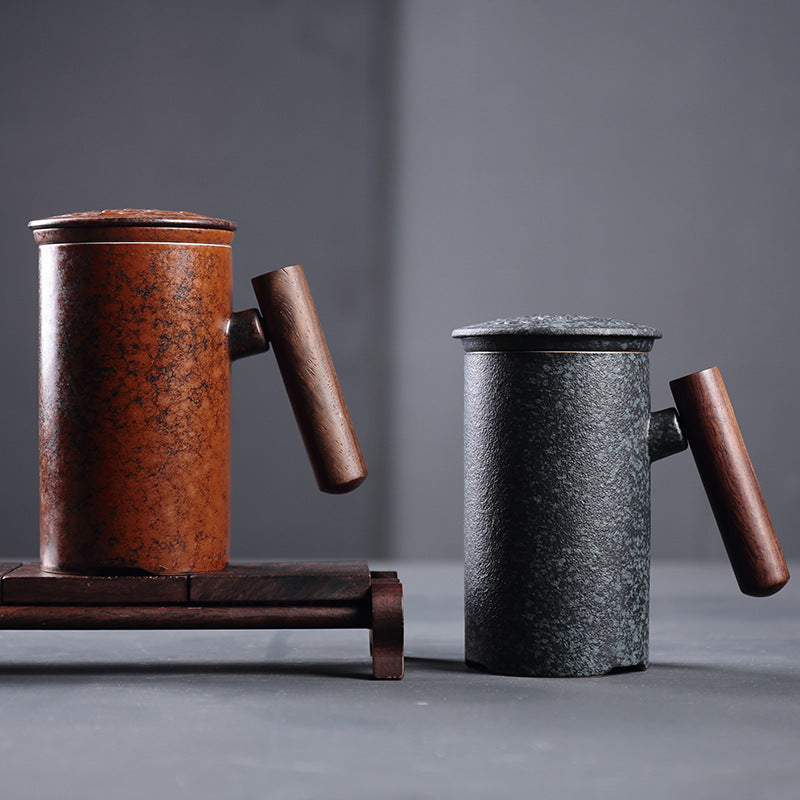 Commercial Japanese Mugs With Wooden Handles
