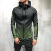 Moomphya Gradient color zipper cardigan men hoodies Side stripes hoodie men hooded Streetwear sweatshirts sudaderas para hombre Bold&Bright 0 Bold&Bright green-L 34.93