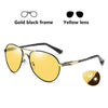 New Trend Intelligent Aviation Photochromic Polarized Men Day Night Vision Driving eprolo New Trend Intelligent Aviation Photochromic Bold&Bright Black-gold-frame 23.16