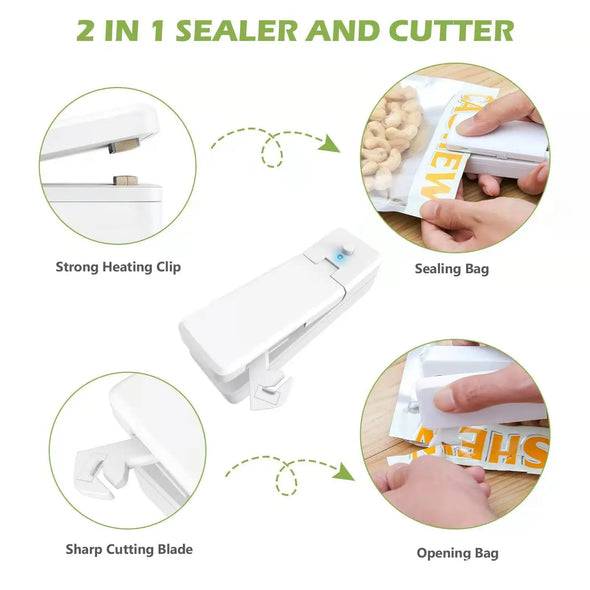 Rechargeable Heat Sealer Mini Sealer Snack Sealer Home Portable Sealer eprolo Rechargeable Heat Sealer Mini Sealer Bold&Bright