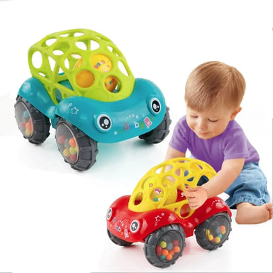 Baby Car Doll Toy Crib Mobile Bell Rings Grip Gutta Percha Hand Catching Ball s for Newborns 0-12 Months eprolo Baby Car Doll Toy Crib Mobile Bell Rings Bold&Bright