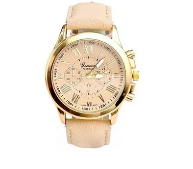 Three eye watches, retro GENEVA, Geneva students, couples, watches, men's belts, quartz trends watches - Bold&Bright Three eye watches, retro GENEVA, Geneva students, couples, watches, men's belts, quartz trends watches Yellow  Bold&Bright 6.97