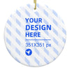 Home Decor Christmas Ceramic Round Pendant - Bold&Bright Home Decor Christmas Ceramic Round Pendant White-One-size 7 Bold&Bright 11.64