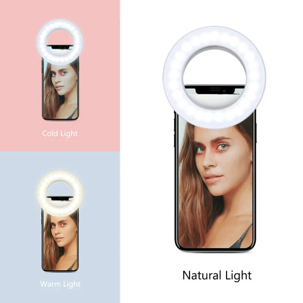 Mobile Phone Fill Light Anchor Beauty LED Ring Small Indoor Selfie Universal eprolo Mobile Phone Fill Light Anchor Beauty Bold&Bright