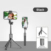 Wireless Bluetooth-compatible Selfie  Led Ring Light Foldable Tripod iPhone eprolo Wireless Bluetooth-compatible Selfie Bold&Bright Black-no-light 25.92