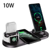 Wireless Charger For IPhone Fast Charger For Phone Fast Charging Pad For Phone Watch 6 In 1 Charging Dock Station - Bold&Bright Wireless Charger For IPhone Fast Charger For Phone Fast Charging Pad For Phone Watch 6 In 1 Charging Dock Station Black-10w-USB  Bold&Bright 45.56