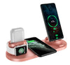 Wireless Charger For IPhone Fast Charger For Phone Fast Charging Pad For Phone Watch 6 In 1 Charging Dock Station - Bold&Bright Wireless Charger For IPhone Fast Charger For Phone Fast Charging Pad For Phone Watch 6 In 1 Charging Dock Station Pink-15W-USB  Bold&Bright 51.61