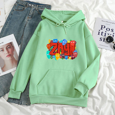 Color Art ZAYN Printed Letter Hoodie Hoodies For Men And Women Bold&Bright 0 Bold&Bright Bean-Green-XXL 26.29