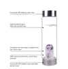 500ml  Natural Crystal Quartz Gravel Glass Energy Elixir Water Bottle eprolo 500ml Natural Crystal Quartz Gravel Bold&Bright