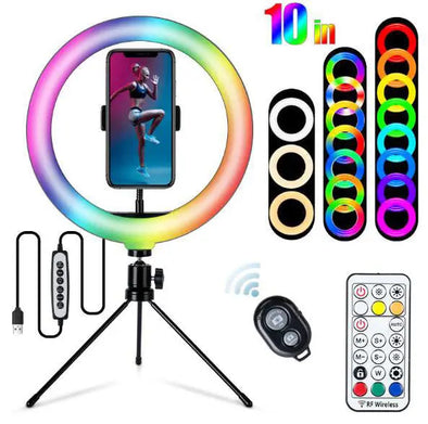 Stand Selfie Ring Light Led Seven-Color Beauty Fill Light - Bold&Bright Stand Selfie Ring Light Led Seven-Color Beauty Fill Light  Stand Selfie Ring Light Led eprolo 44.00