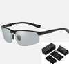 Photochromic Sunglasses Men Polarized Chameleon Glasses Male Change Color Sun Glasses HD Day Night Vision Driving Eyewear eprolo Photochromic Sunglasses Men Polarized Bold&Bright C2-Black-With-box 23.58