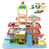 Children's Play House Toy Simulation  Dimensional Three-Story Wooden Parking eprolo Children's Play House Toy Simulation Bold&Bright