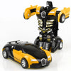 New One-key Deformation Car Toys Transform Robot Plastic Model Car eprolo New One-key Deformation Car Toys Bold&Bright yellow 23.08