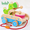 Baby Early Education: Drumming, Wooden Toy Car, Pull Rope, Hand Car eprolo Baby Early Education: Drumming, Bold&Bright