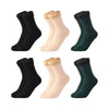 Warm Snow Socks - Bold&Bright Warm Snow Socks 2Black-2Skin-2Green-35-40 yoga socks Bold&Bright 30.14