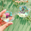 Round Kaleidoscope Glasses Bold&Bright Vision Aid Magnifying Glasses Bold&Bright White 14.04