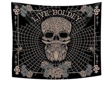 Skull Home Improvement Room Decor Tapestry - Bold&Bright Skull Home Improvement Room Decor Tapestry Black-150x230cm  Bold&Bright 28.74