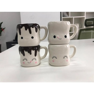 Marshmallow Ceramic Mugs White And Black Bold&Bright 0 Bold&Bright Suit 49.45