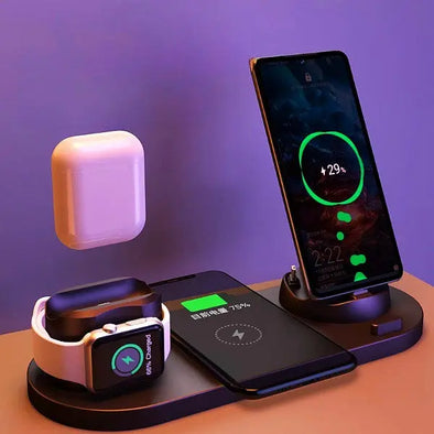 Wireless Charger For IPhone Fast Charger For Phone Fast Charging Pad For Phone Watch 6 In 1 Charging Dock Station - Bold&Bright Wireless Charger For IPhone Fast Charger For Phone Fast Charging Pad For Phone Watch 6 In 1 Charging Dock Station   Bold&Bright 45.56