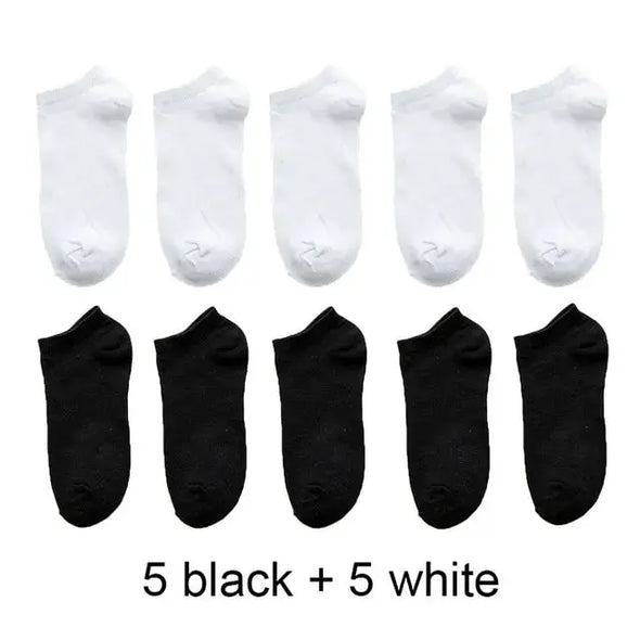 Breathable Sports Socks - Bold&Bright Breathable Sports Socks White-Black-E-37-44 yoga socks Bold&Bright 24.40