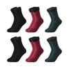 Warm Snow Socks - Bold&Bright Warm Snow Socks 2Black-2Red-2Green-35-40 yoga socks Bold&Bright 30.14