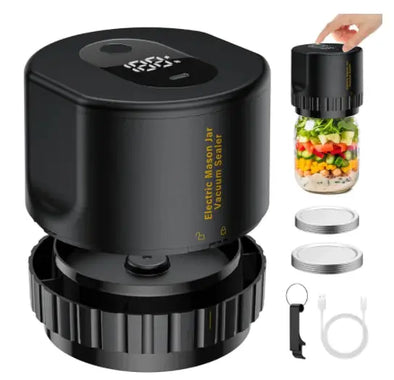 Mason Jar Vacuum Sealer Bold&Bright Magic Electric Mason Jar Sealer Bold&Bright Black-2 53.54