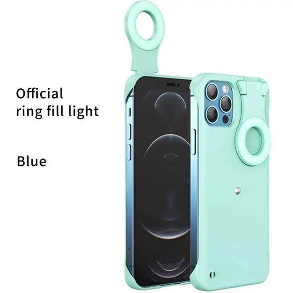 Ring Light Phone Case for iPhone - Bold&Bright Ring Light Phone Case for iPhone Green-For-iPhone-12 yoga socks Bold&Bright 30.33