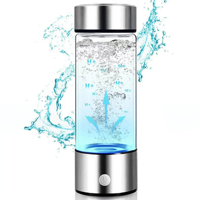 Fiudiry Hydrogen Water Generator Bottle Bold&Bright Hydrogen Water Bottle Bold&Bright Silver 33.91