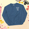 ''Never Give Up'' Sweatshirt Bold&Bright  Bold&Bright Indigo-Blue-3XL 42.50