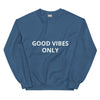 'Good Vibes only" Sweatshirt Bold&Bright  Bold&Bright Indigo-Blue-3XL 27.50