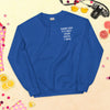 ''Never Give Up'' Sweatshirt Bold&Bright  Bold&Bright Royal-3XL 42.50