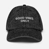 "Good Vibes only" Vintage Cap Bold&Bright  Bold&Bright Black 24.00