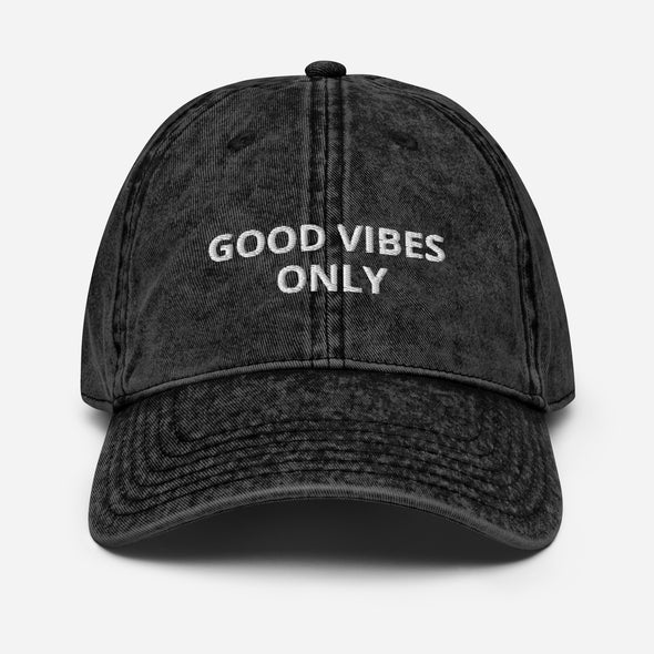 "Good Vibes only" Vintage Cap Bold&Bright  Bold&Bright Black 24.00