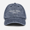 "Good Vibes only" Vintage Cap Bold&Bright  Bold&Bright Navy 24.00