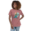 Women's Relaxed T-Shirt Bold&Bright  Bold&Bright Heather-Mauve-3XL 29.50