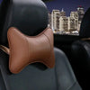 PU Leather Car Neck Pillow for Head Pain Relief Bold&Bright Spine Relief & Alignment Pillow Bold&Bright Brown-1-Piece 26.88